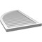 Ekena Millwork Quarter Round Top Left Surface Mount PVC Gable Vent w/ 2"W x 2"P Brickmould Sill Frame, 26"W x 42"H GVPQL26X4203SN - alternate 4